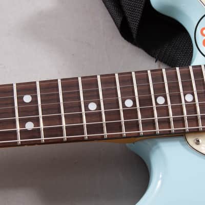 2015 Fender Japan Exclusive Classic '60s Mustang – Daphne Blue – Rosewood – MIJ – w/ Gig Bag image 5