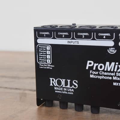 Rolls MX124 ProMix IV Portable 4-Channel Stereo Mixer (No Power Supply) CG00M6L image 6