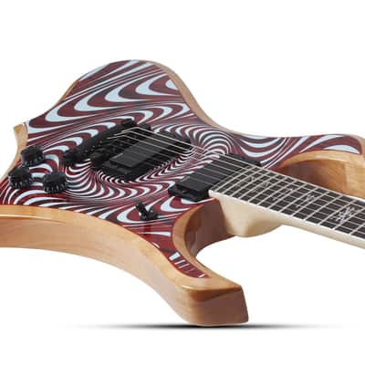 Schecter Goregehn Cocobolo Electric Guitar. Psychic Bullseye image 11