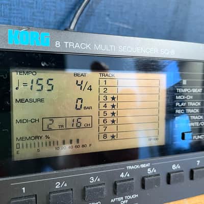 Korg SQ-8 1987 - Mint Portable MIDI Sequencer image 2