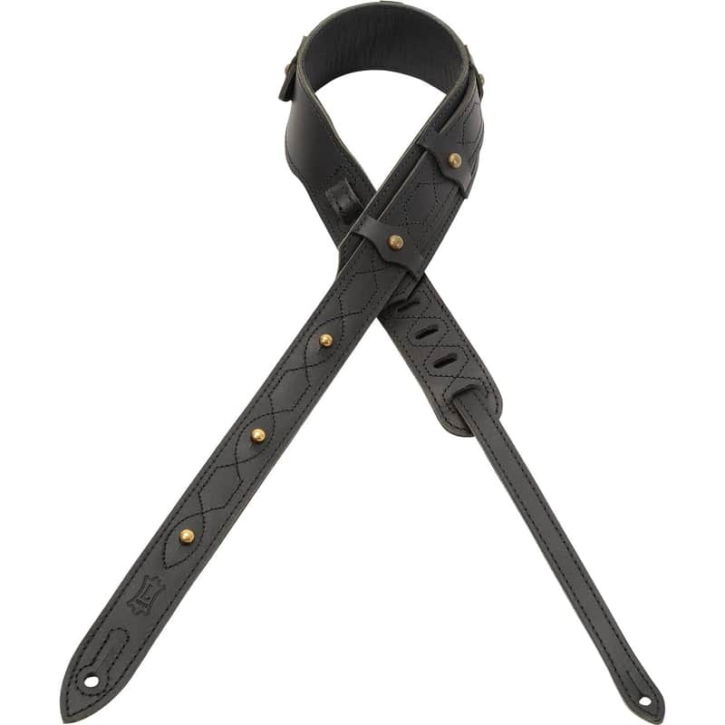 2023 Levys Leather Trace 2 Inch Veg Guitar Strap, Tan w/Garmen…