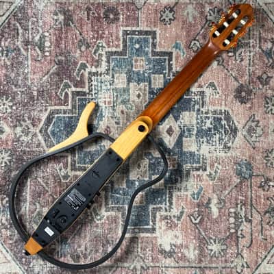 Yamaha SLG100N Silent Guitar Natural Nylon String Classical Acoustic Electric Travel Guitar! image 4