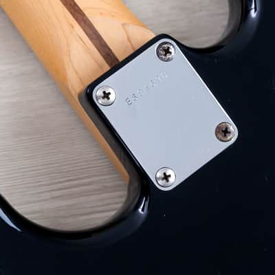 1986 Squier by Fender Bullet S3T (V2) Black w/ American Standard Pickups, E6-Serial Japan MIJ Fujigen image 16