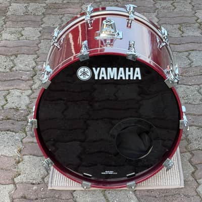 Yamaha 20x18 Maple Custom Absolute bass drum - burgundy sparkle image 2