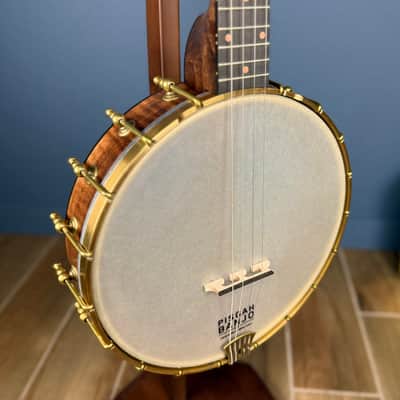 Custom Pisgah Tenor Laydie 19-Fret - 11" Curly Maple 4-String Electric Tone Ring Irish Tuning image 10