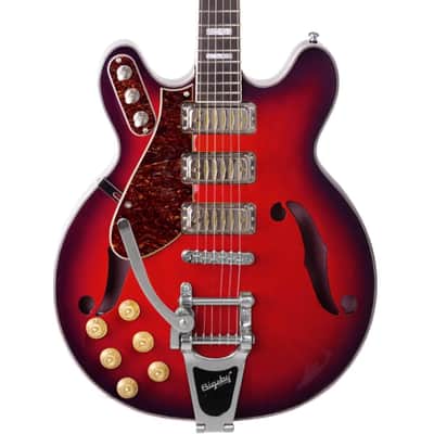 Airline Guitars H78 Left Handed Vintage Redburst image 1