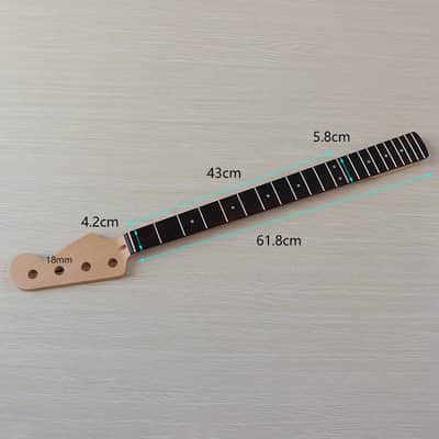 4 String Bass Guitar Neck Canada Maple Wood,21-fret image 2
