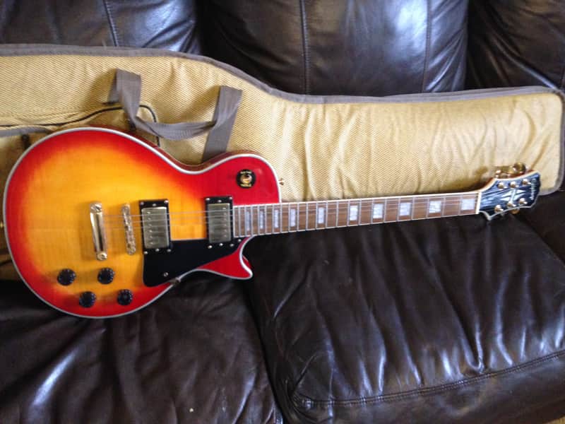 Epiphone Les Paul Custom Electric Guitar Cherry Sunburst image 1