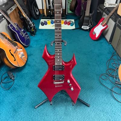 B.C. Rich Warlock WGWHMR Metallic Red with Widow Headstock image 1