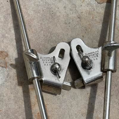 30/40's Slingerland Radio King Shur-Grip Hoop Mounted Bass Drum Spurs - Clamp On image 5