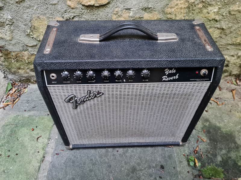 Fender Yale Reverb 50-Watt 1x12" Solid State Guitar Combo 1983 - 1985 - Black image 1