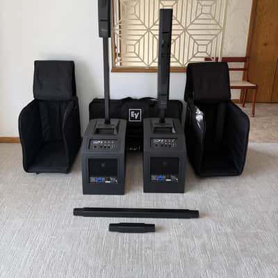 (TWO) Electro-Voice EV 50 Portable Column PA System 2021 - with roller cases image 8