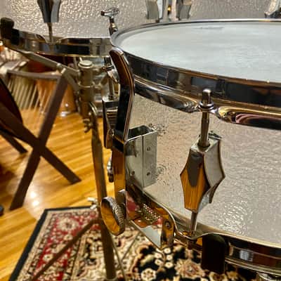 VINTAGE Fibes 1970's Acrylic 22/12/13/14/16/16 + 14" Snare Crystalite Drum Set image 7