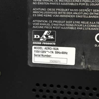 D.A.S. Aero 182A Line Array Series Subwoofer CG01QHV *ASK FOR SHIPPING* image 17