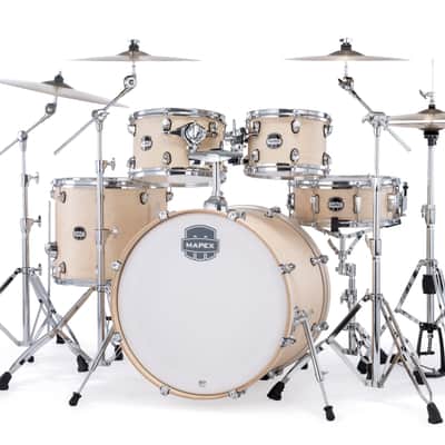 Mapex Mars Maple Natural Satin Rock Drums 5pc Shell Pack 22/10/12/16/14 | NEW Authorized Dealer image 2