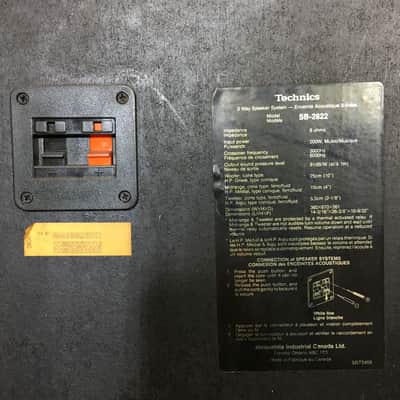 Technics SB-2822 Three-Way Speakers (Pair) #2552 - USED image 3