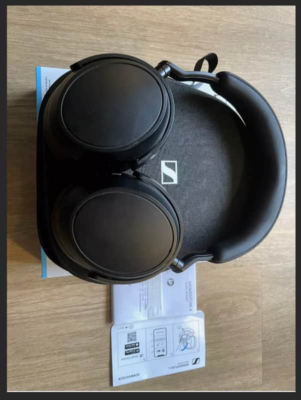 Sennheiser Momentum 4 Over The Ear Wireless Headphones - Black 2024 - Black image 1