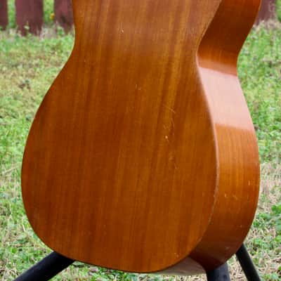 ~All Solid Mahogany~ 1971 Fender by Harmony F-1030 / H165 - Folk Player's Dream! w/ Pickup! USA! image 9