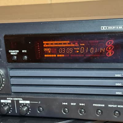 TASCAM CD-A630 3 Disc CD Changer Cassette Deck Belt Replaced Tested image 2
