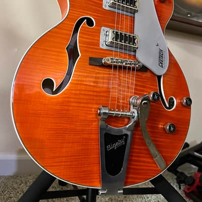 Gretsch G5427T Electromatic Hollow Body with Flame Maple Top 2021 - 2022 - Orange Stain image 10