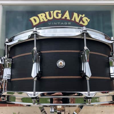 British Drum Company 6.5x14 Merlin Snare Drum 20-Ply Maple/Birch Black Tulip image 6