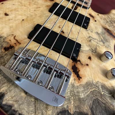Mayones Jabba Custom 5 Buckeye Burl top | Reverb
