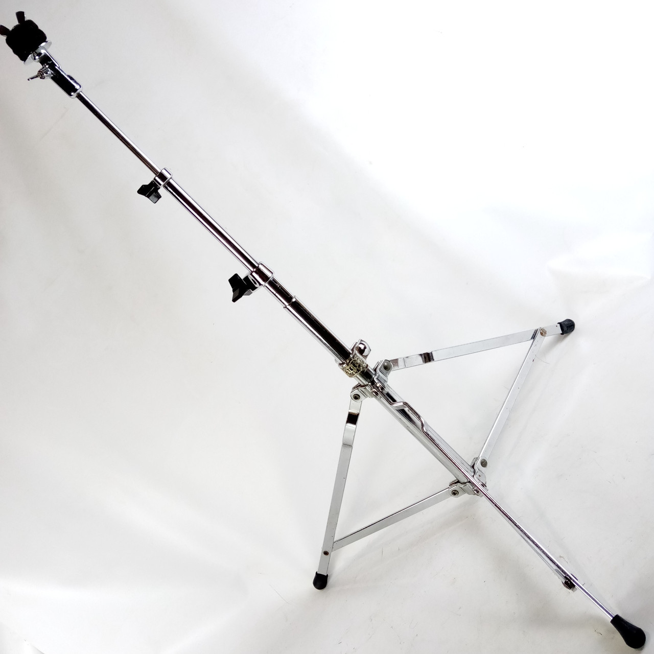 Slingerland Buddy Rich Straight Cymbal Stand#66 Crash/Ride Vintage70s Black/Gold — main photograph