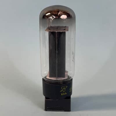 1950s Sylvania 5U4GB Vintage Black Plate Halo Getter Rectifier Tube! T281 image 5