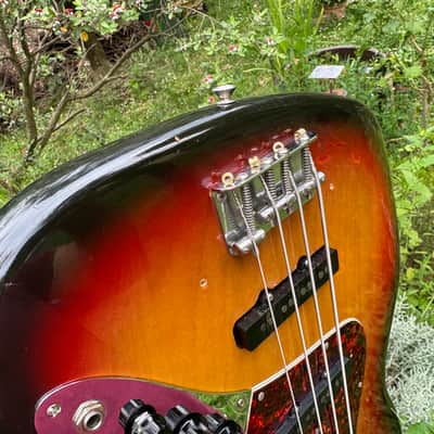 1973 Fender Jazz Bass - Rosewood Fretboard - Sunburst - OHSC image 11