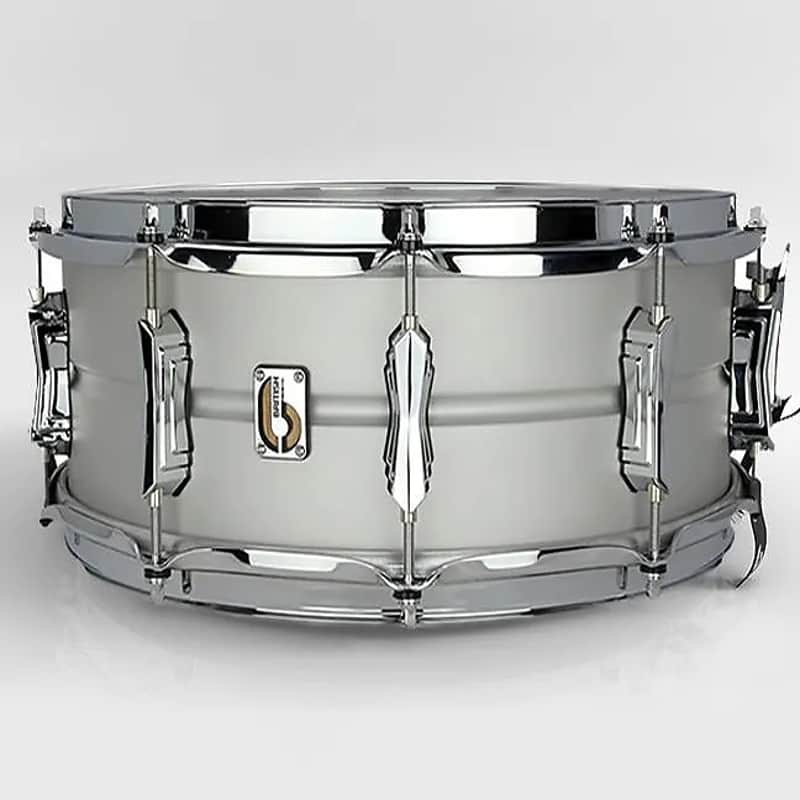 British Drum Company Aviator 14x6.5" 10-Lug Seamless Aluminum Snare Drum image 3