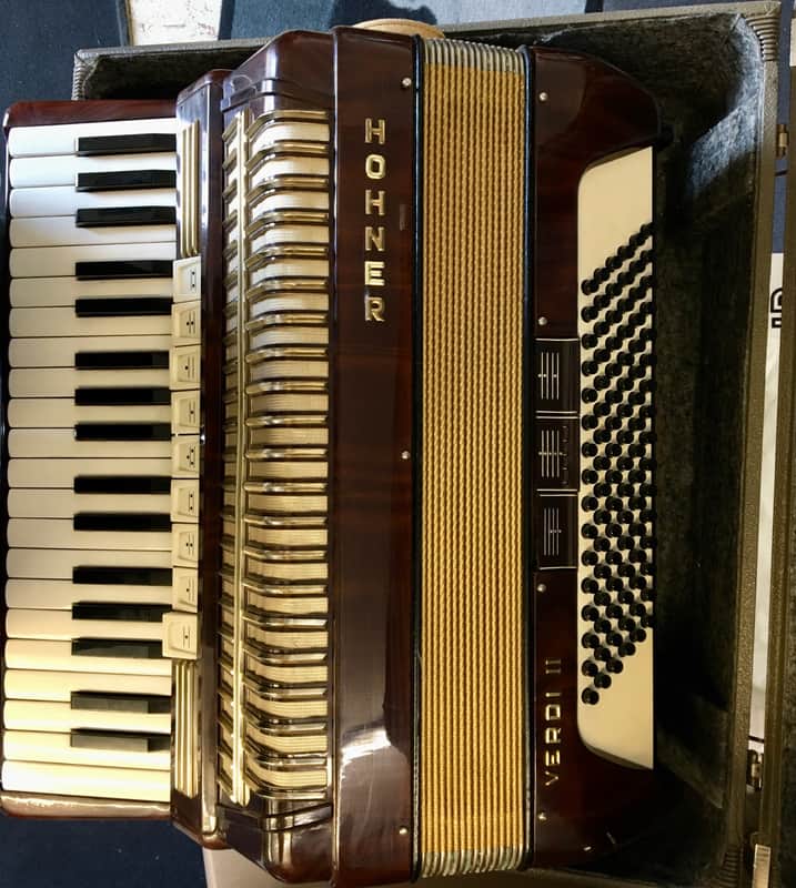 Hohner Verdi II 96 bass braun image 1