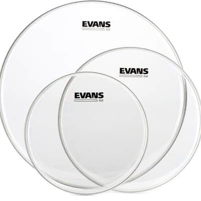 Evans G2 Clear 3-piece Tom Pack - 10/12/16 inch image 2