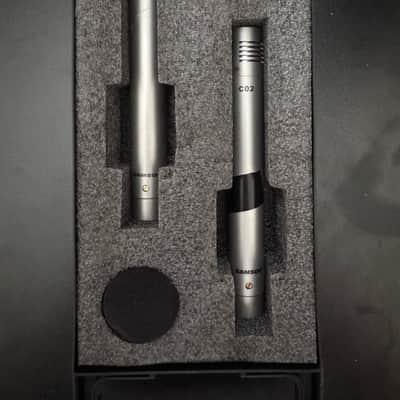 Samson C02 Small-Diaphragm Supercardioid Pencil Condenser Mics (Stereo Pair) 2010s - Silver image 1