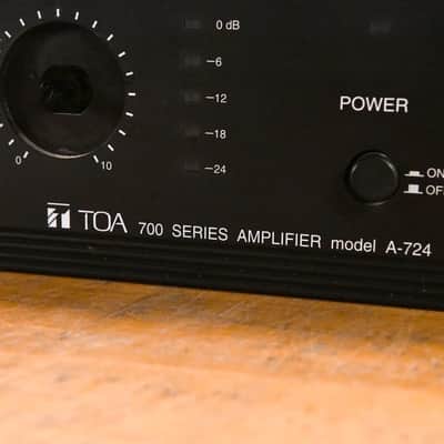 TOA A-724 240-Watt Rackmount Amplifier/Mixer CG010C0 image 5