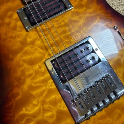 Warmoth Custom Tele Shaped Electric Guitar Vintage Burst image 4
