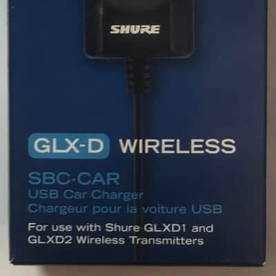Shure SBC-CAR USB Car Charger for GLX-D Transmitter - Black image 2