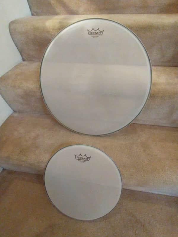 Remo New Silent Stroke 18" & 12" Drum Heads - For Quiet Playing/Practicing - Mint Never Used! image 1