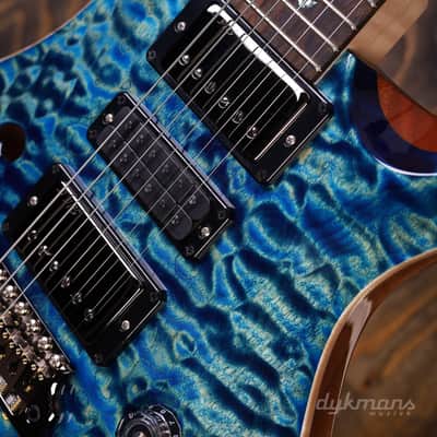 PRS Wood Library Special 22 Semi Hollow Quilt River Blue image 13