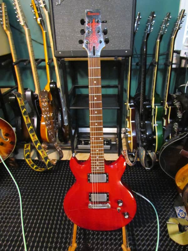 Ibanez GAX50 *MODDED* 2001 - Trans Red image 1