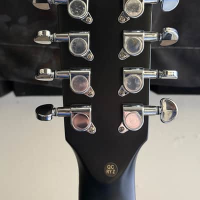 Alvarez ABT60CE8 - 8 String Baritone Acoustic Guitar - Black Gloss image 5