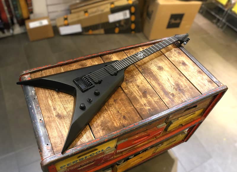Solar V1.6C Carbon BK Matte Electric Guitar image 1