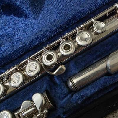 DeFord USA (Emerson) Flute Open Hole Uncommon Model C Foot Inline G & Case- Read image 4