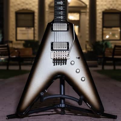 Dean V USA Time Capsule/Custom Shop/Silver Black Burst/Floyd Rose image 2
