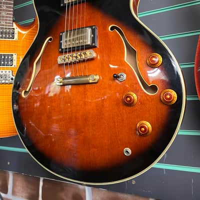 Epiphone Sheraton II Vintage Sunburst 1996 Semi-Hollow Electric Guitar image 5