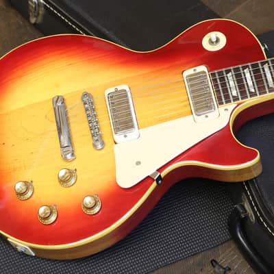 1973 Gibson Les Paul Deluxe Electric Guitar Cherry Sunburst + OHSC image 2