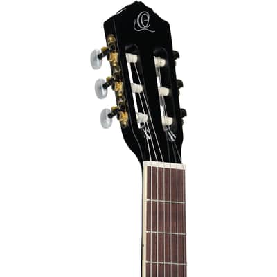 Ortega RCE141 Classical Acoustic-Electric Guitar (with Gig Bag), Black, Open Box (Very Good) image 4