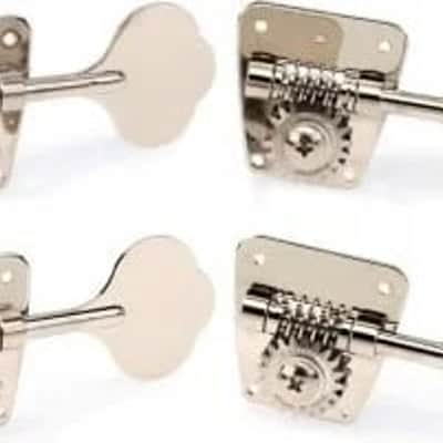 Gotoh Bass Guitar Tuners - Nickel with Clover Buttons