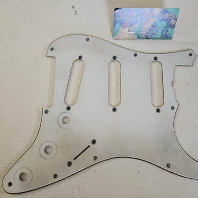 Fender Stratocaster Aged Relic 3 ply Pickguard Parchment 62 59-62 image 1