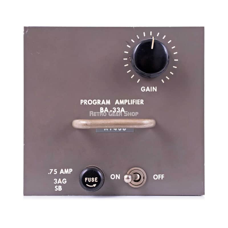 RCA BA-33A Program Amplifier Microphone Preamplifier Vintage Rare BA33A Mic Pre image 1