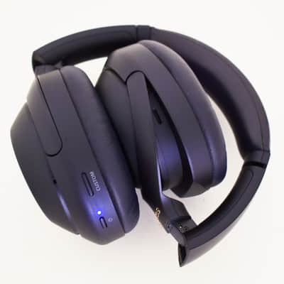 Sony WH-1000XM4 Wireless Active Noise Canceling Over-Ear Headphones - Blue image 5